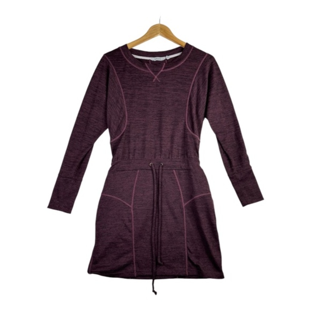 Athleta Athleisure‎ Give It Your All Dress Purple Knit Dress Size XS
